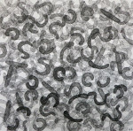 Microben1 - werk op papier 24 x 24 cm (2016)